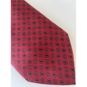 Brooks Brothers 346 Silk USA Made Woven Italy Neck Tie Burgundy Circular Paisley